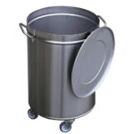 Gastro M Abfalleimer mit Rollen und Deckel 90L