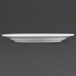 Olympia Whiteware Teller mit breitem Rand 25cm (12 Stück) – Bild 4