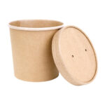 Fiesta Compostable Papierdeckel 11,8cm für Suppenbecher (500 Stück) – Bild 4