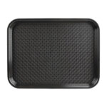 Olympia Kristallon Polypropylen Fast-Food-Tablett Schwarz Mittel 415mm – Bild 3
