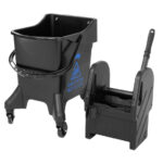Jantex 20Ltr hoher Mopp-Eimer mit Wringer - Blaues Muster – Bild 4