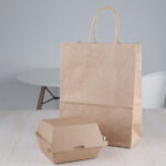 Fiesta Compostable kompostierbare Hamburgerboxen Kraft klein (200 Stück) – Bild 6