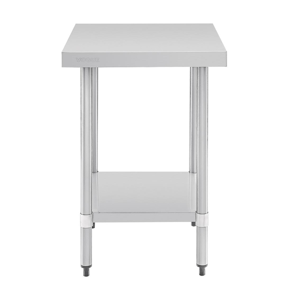 download_gimj-id.jpg Vogue Edelstahl Arbeitstisch mit Regalboden 60 x 60cm – Bild 1