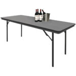 Bolero rechteckiger Klapptisch grau 183cm – Bild 3