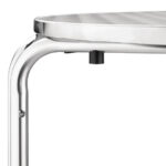 Bolero runder Bistrotisch Edelstahl 3 Beine 70cm – Bild 3