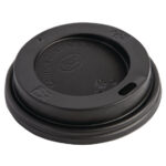 Fiesta Recyclable Deckel für 225ml-Heißgetränkebecher schwarz (50 Stück)