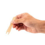 Fiesta Compostable Einweg-Holzbesteck Pommes-Frites-Gabel Biologisch abbaubar (1000 Stück) – Bild 3
