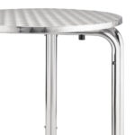 Bolero runder Bistrotisch Edelstahl 3 Beine 60cm – Bild 3
