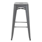 Bolero Bistro Stahlhocker Gun Metal Grey (4 Stück) – Bild 3