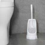 Jantex Runde Toilettenbürste & Halter - Weiß – Bild 5