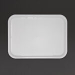 Olympia Kristallon Polypropylen Fast Food Tablett Weiß Groß 450mm – Bild 2
