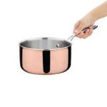 Vogue Tri-wall Kupfer Stieltopf Induktion 18cm – Bild 2