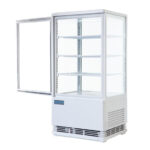 Polar C-Series Energiesparender Kühlschrank mit Gebogener Tür Weiß 86Ltr – Bild 3