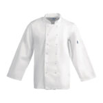 Whites Vegas Kochjacke lange Ärmel weiß XS – Bild 6