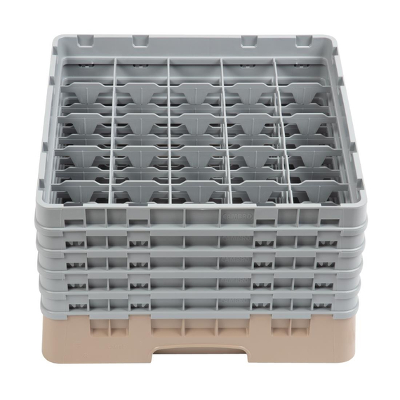 download_hv5g-by.jpg Cambro Gläserspülkorb beige mit 25 Fächern max Glashöhe 25,7cm – Bild 1