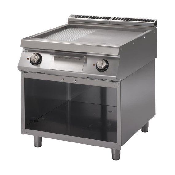 download_hwwz-7k.jpg Gastro M 700 Plus Elektrische Grillplatte GM70/80FTRES-CR 2/3 Glatt 1/3 Gerillt – Bild 1