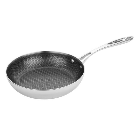download_hym8-78.jpg Vogue Tri-Shield Edelstahl Bratpfanne mit Clad-Beschichtung 24cm – Bild 1