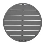 Bolero dunkelgraue runde Aluminium Tischplatte 580mm – Bild 3