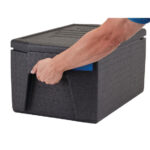Cambro isolierter Toplader Lebensmitteltransportbehälter 46L mit großen Griffen – Bild 6