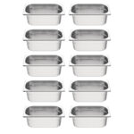 Vogue GN-Behälter Set 10x GN1/4 100mm (10 Stück) – Bild 2
