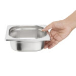 Vogue GN-Behälter Edelstahl 6,5cm GN1/6 – Bild 4