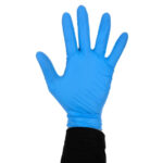 Nitrilhandschuhe puderfrei blau L (100 Stück) – Bild 4