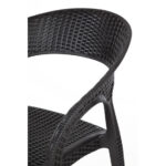 Bolero Rattanstühle mit Armlehne schwarz (4 Stück) – Bild 7