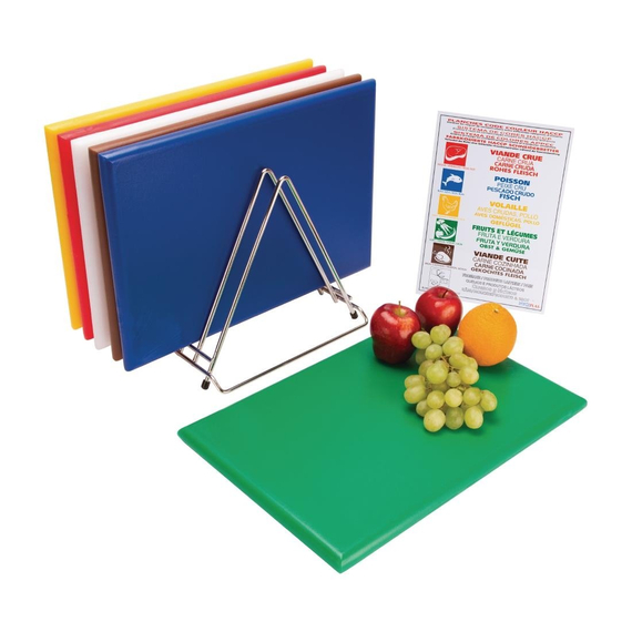 download_i9lw-t6.jpg Hygiplas extra dickes Schneidebretter Set inklusive Ständer und Poster – Bild 1