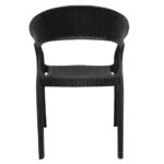 Bolero Rattanstühle mit Armlehne schwarz (4 Stück) – Bild 10