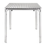 Bolero quadratischer Bistrotisch Edelstahl 4 Beine 70cm – Bild 2