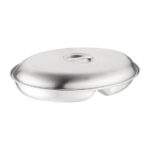 Olympia ovale Servierschale für Gemüse 2 Abteile 30 x 20,8cm