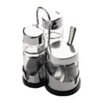 Comas Menage Set für Salz, Pfeffer und Senf