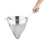 Vogue Spitzsieb mit Edelstahl-Gaze 24cm – Bild 5