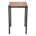 Bolero quadratischer Stahl und Akazienholz Bartisch 60cm – Bild 2