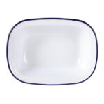 Olympia rechteckige Speiseschale weiß-blau 19 x 28cm (6 Stück) – Bild 6