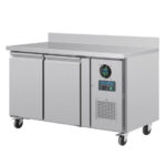 Polar Serie U 2-türiger Edelstahlgefrierschrank mit Spritzschutz 282Ltr – Bild 7