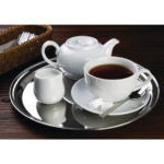 Olympia rundes Serviertablett Edelstahl 30,5cm – Bild 8