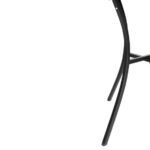 Bolero quadratischer Bistrotisch in schlankem Design Stahl schwarz 70cm – Bild 4