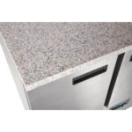 Polar Serie G Thekenkühltisch mit Marmorarbeitsfläche 3-türig 368Ltr – Bild 5