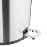 Jantex Rund Abfalleimer aus Gebürstetem Edelstahl 6Ltr – Bild 4