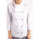 Whites Chicago Kochjacke lange Ärmel weiß L – Bild 6