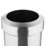Bolero Gebürsteter Stahlbehälter mit offenem Deckel 70Ltr – Bild 2