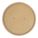 Colpac Recycelbar Kraft Mikrowellen Suppenbecher Deckel 450ml (500 Stück)