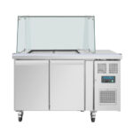 Polar U-Serie Premium Zweitürige Saladette Thekenkühlschrank der mit Schutz – Bild 2