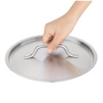 Vogue Edelstahl Kochtopf Deckel 240mm – Bild 2