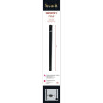Securit Raucherpfosten und Sockel Schwarzer Edelstahl - 100cm Hoch – Bild 3
