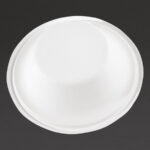 Fiesta Kompostierbare Bagasse-Schalen Rund 285ml (50 Stück) – Bild 3