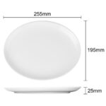 Olympia Athena ovale Coupeteller 25,4cm (12 Stück) – Bild 9