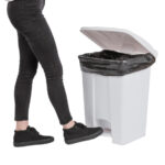 Jantex Küchenpedaleimer weiß 45L – Bild 5