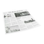 Sier Dispsoabels fettabweisendes Papier Zeitungspapier 300 x 300mm (Box 300)